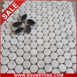 Good Quality White Marble Mosaic Tiles, China White Marble Mosaic